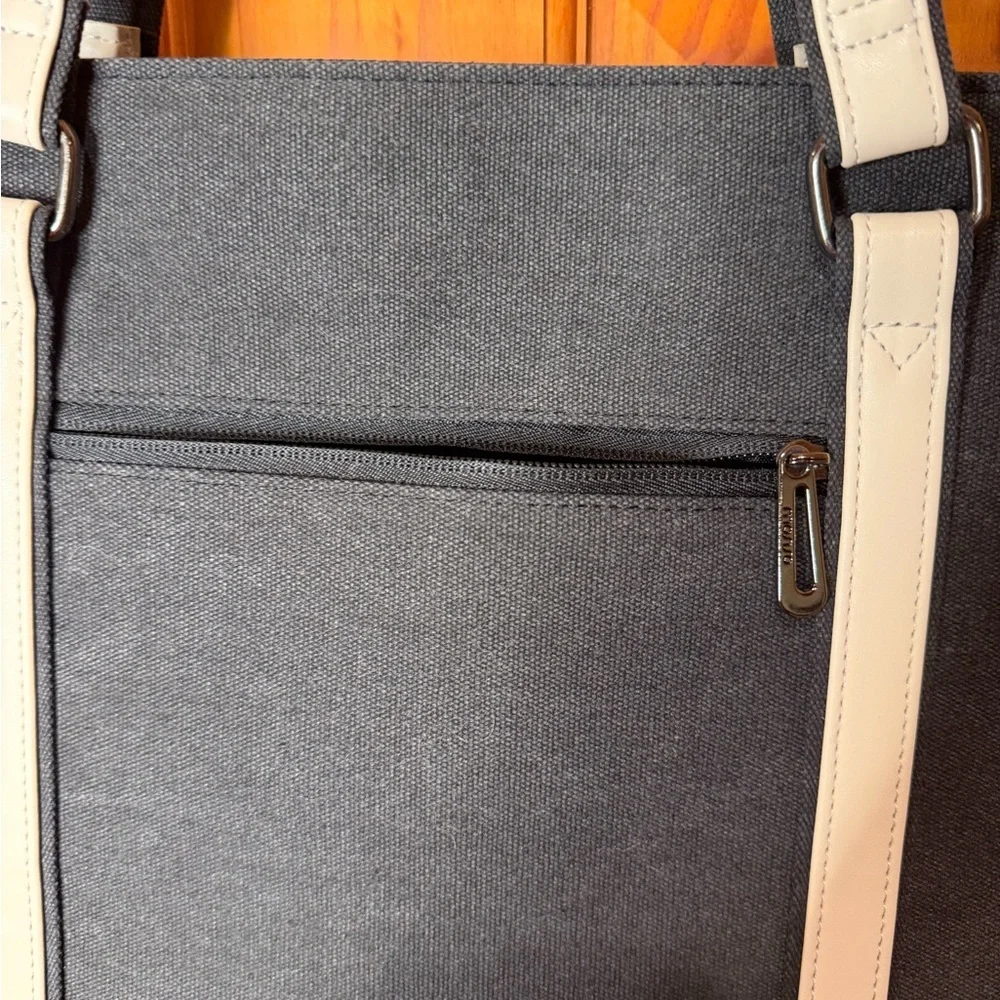 NWOT Mosiso Black and Cream Laptop Bag - Picture 5 of 9